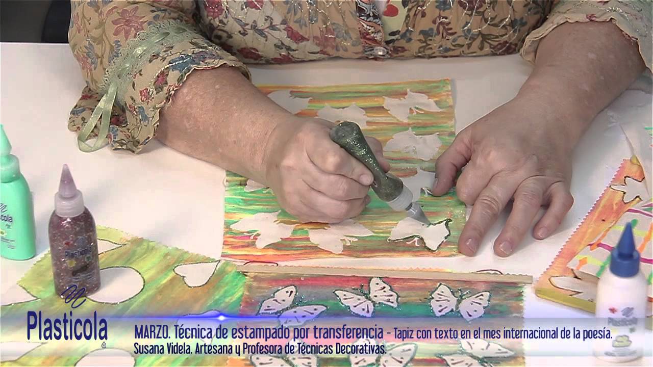 Artesan&iacute;as - Estampado por transferencia. Hac&eacute; afiches, ilustr&aacute; remeras o telas, con Plasticola