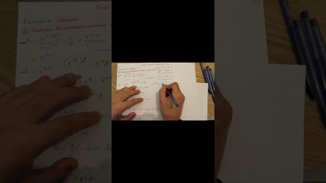 Exercices sur Ln / Expo 