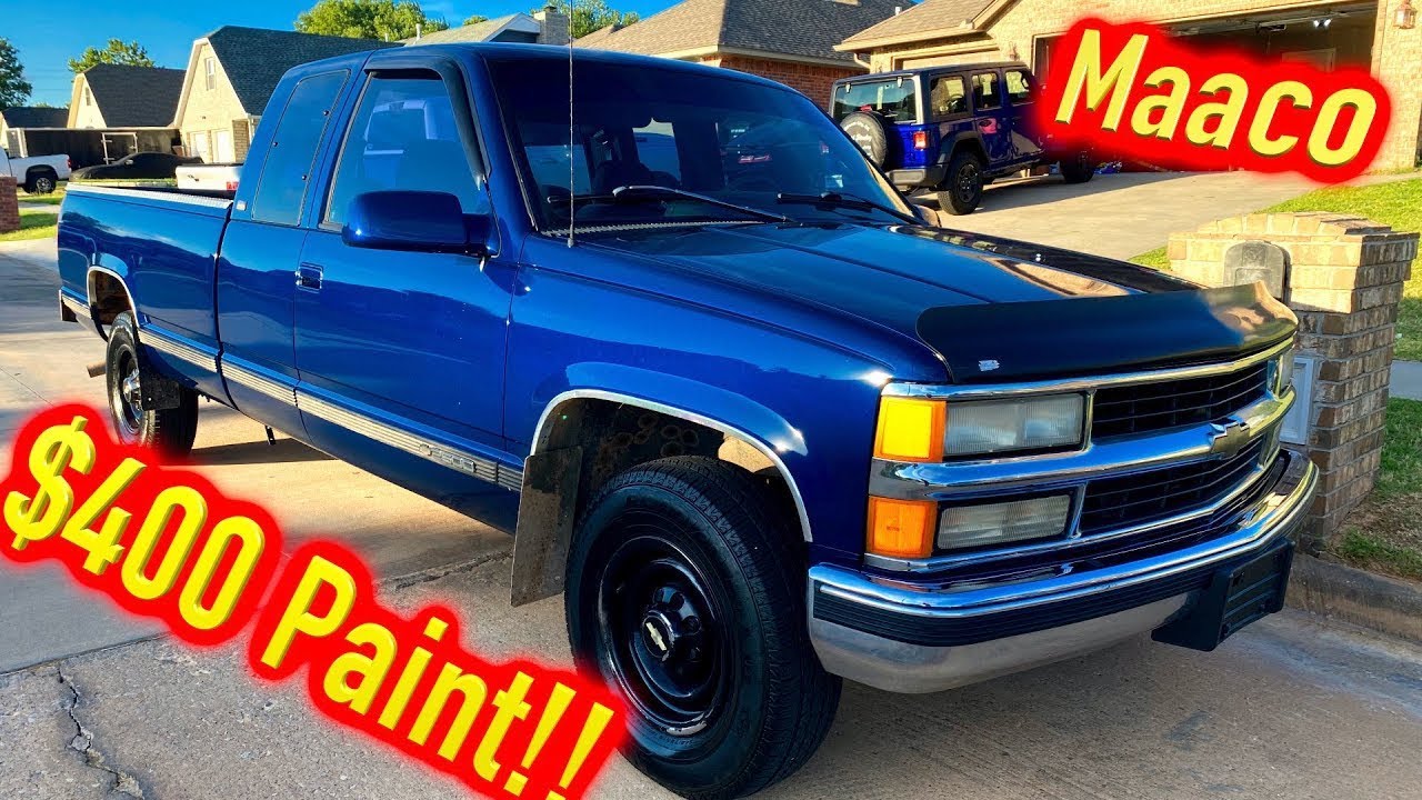 My $1k Stolen Copart GMC C2500 gets a $400 Maaco Paint Job! AA