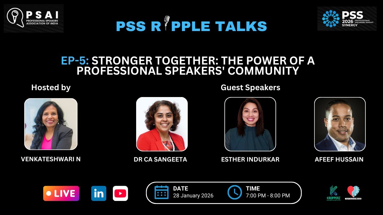 Ep-5:  Stronger Together: The Power of a Professional Speakers' Community | PSS Ripple Talks