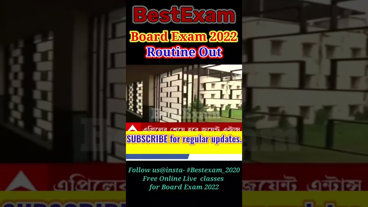Board Routine 2022 Out|Class10 Exam Routine|Hs Board Exam 2022|#shotrs|#wbbse|#wbchse|#boardexam2022