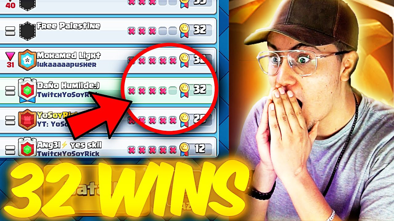 ¡¡¡¡Consigo 32 Victorias en Torneo Doble Evolucion de Clash Royale!!!! - YoSoyRick