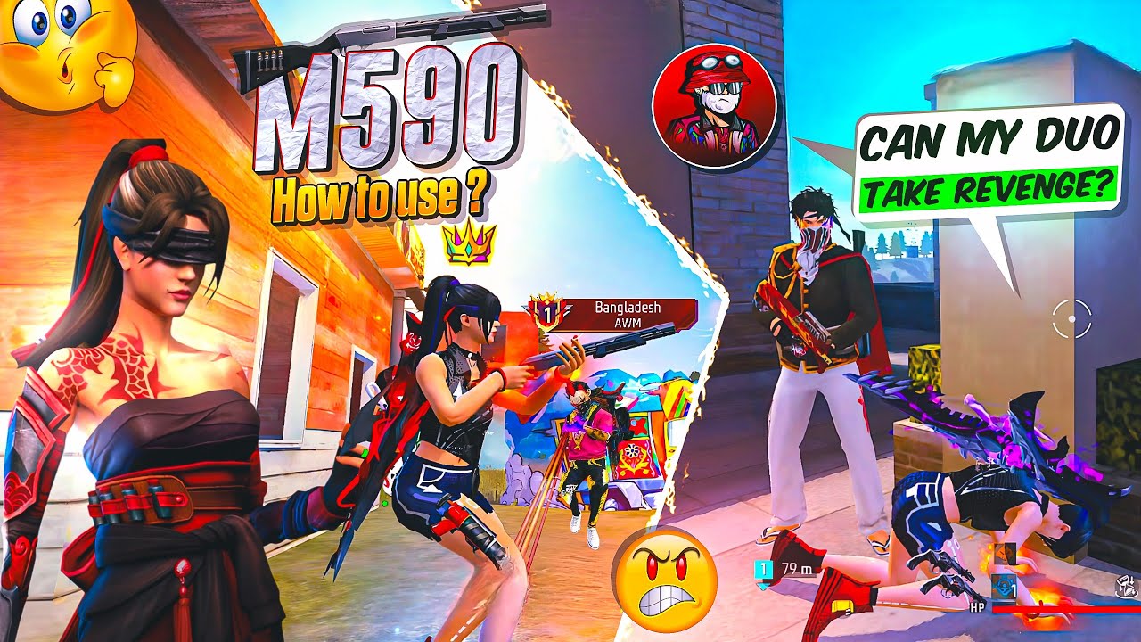 This M590 Gameplay Will Shock You❗☠️ Can My Duo Take Revenge❓@NRZ