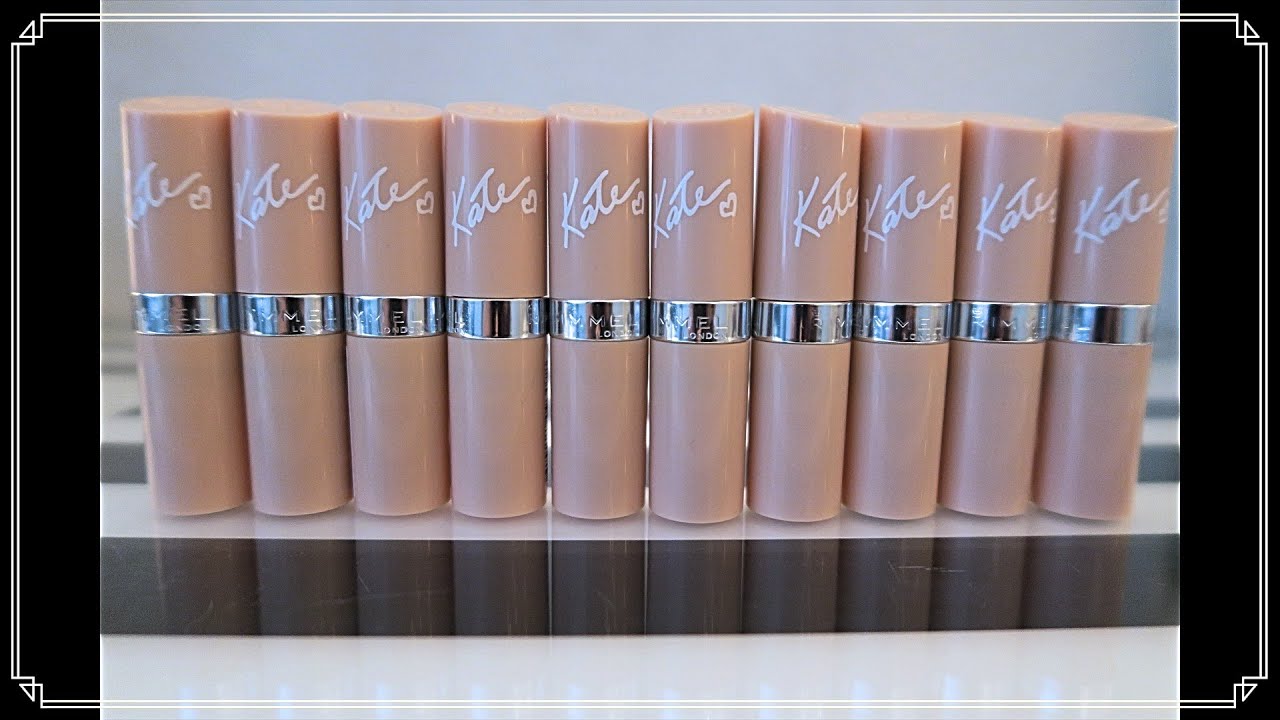 Kat Moss Rimmel Lasting Finish Nude  Lipstick Collection