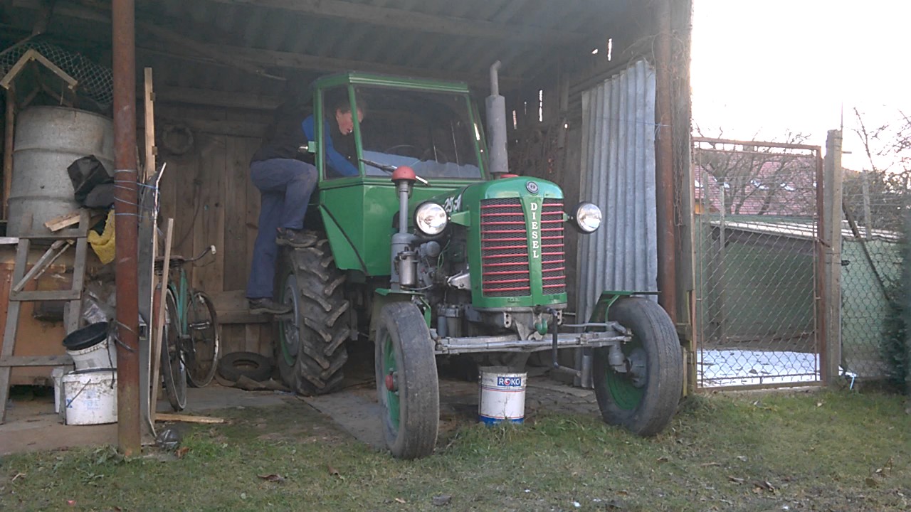 Zetor 25 A start klikou 0°C 13.11.2016