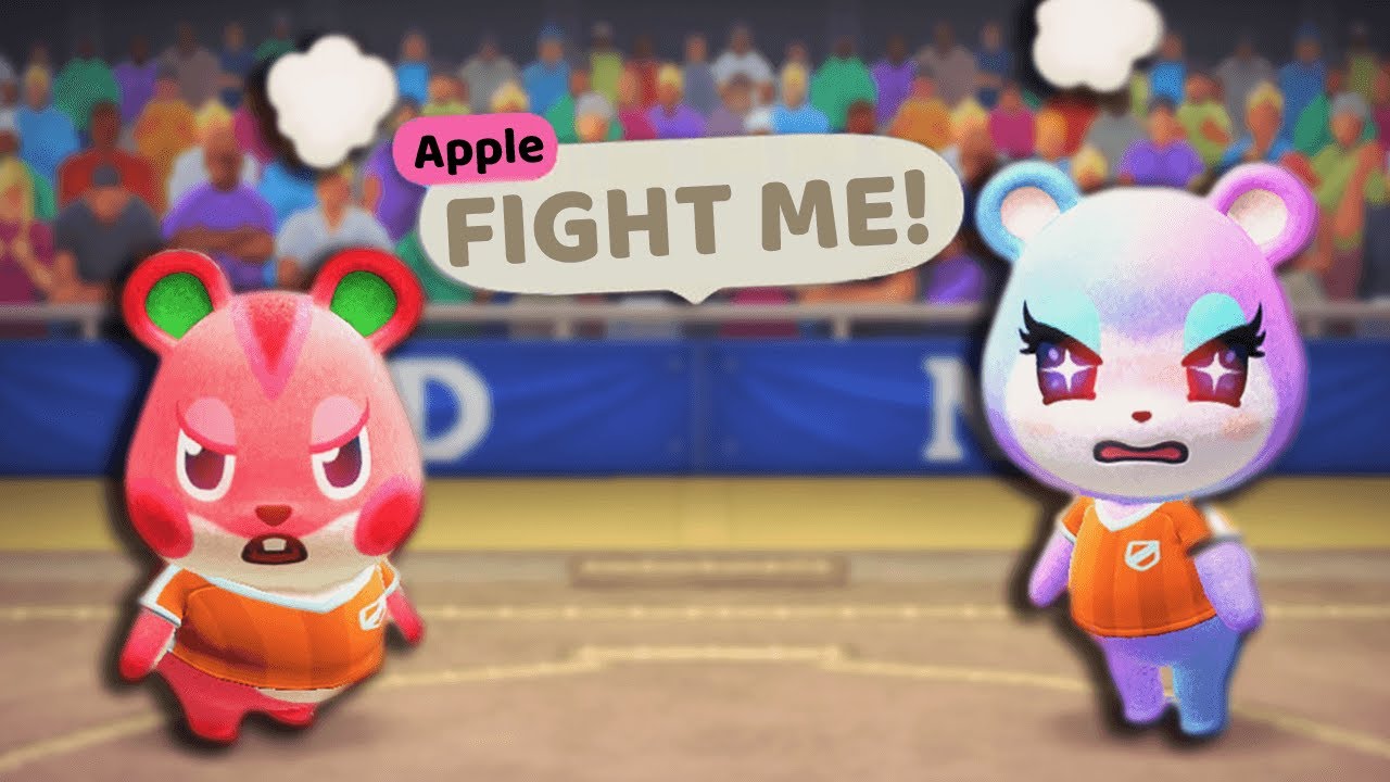 My Villagers FIGHT in a WRESTLING MATCH...