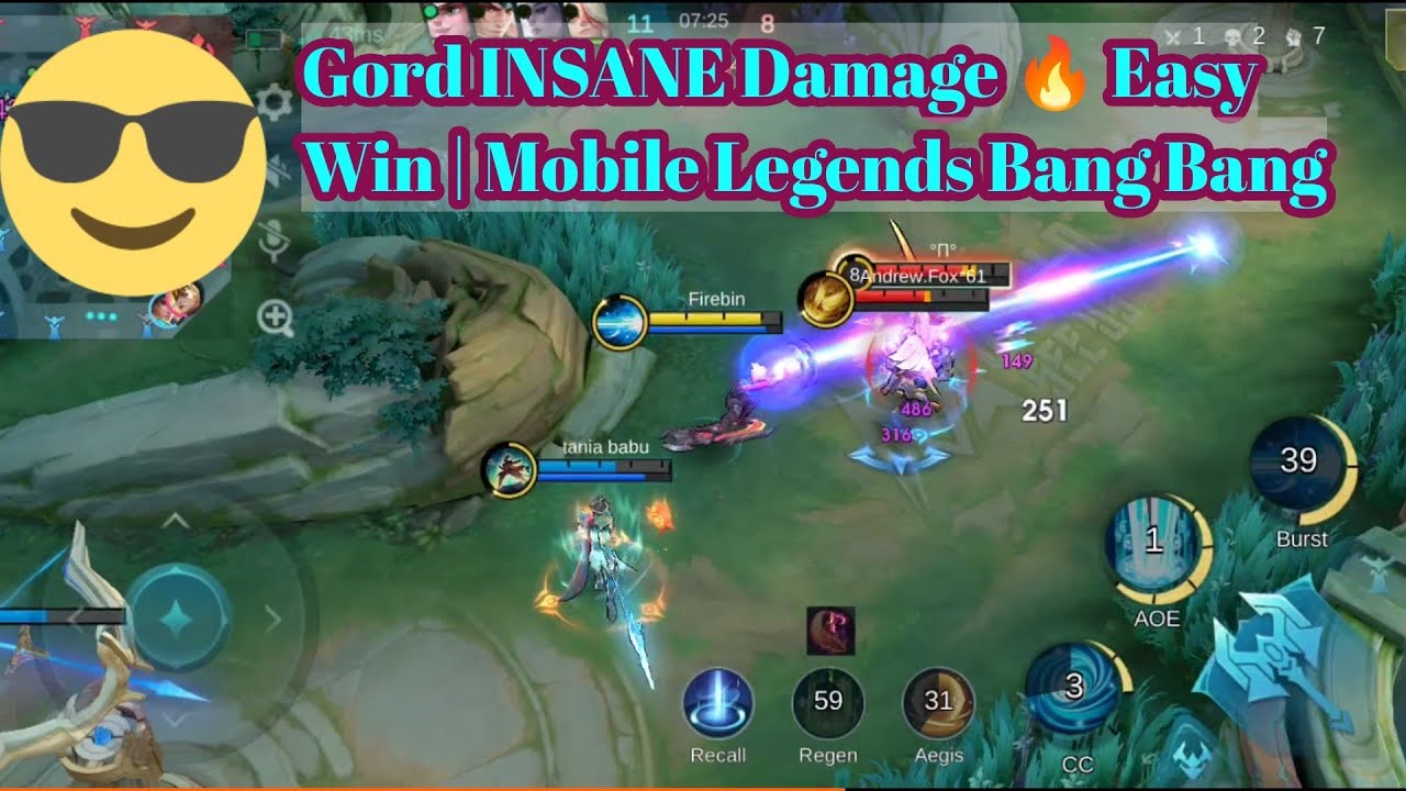 Gord Gameplay 🔥 Insane Damage & Easy Win | Mobile Legends Bang Bang