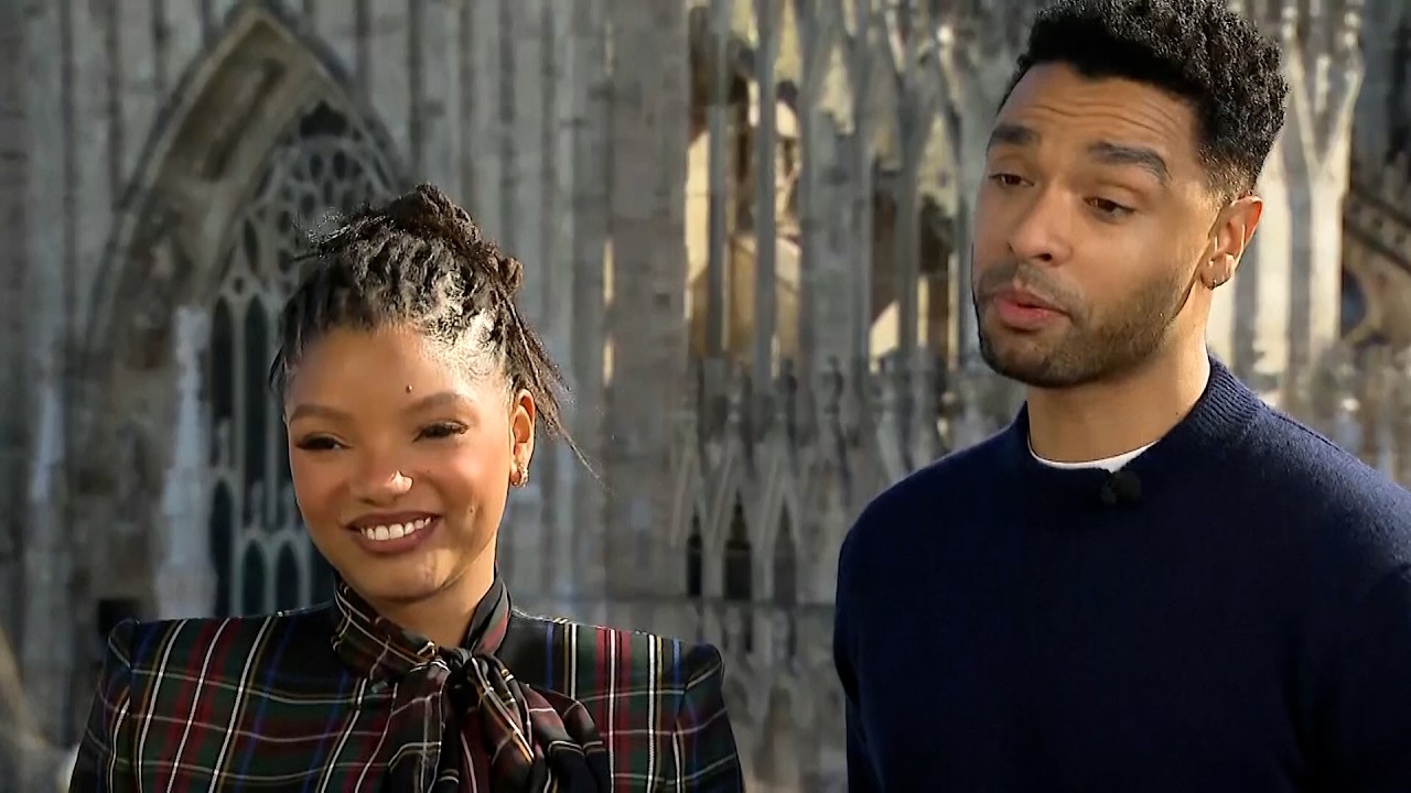 You, Me and Tuscany press tour. Angelique Martinez interviews Rege-Jean Page and Halle Bailey