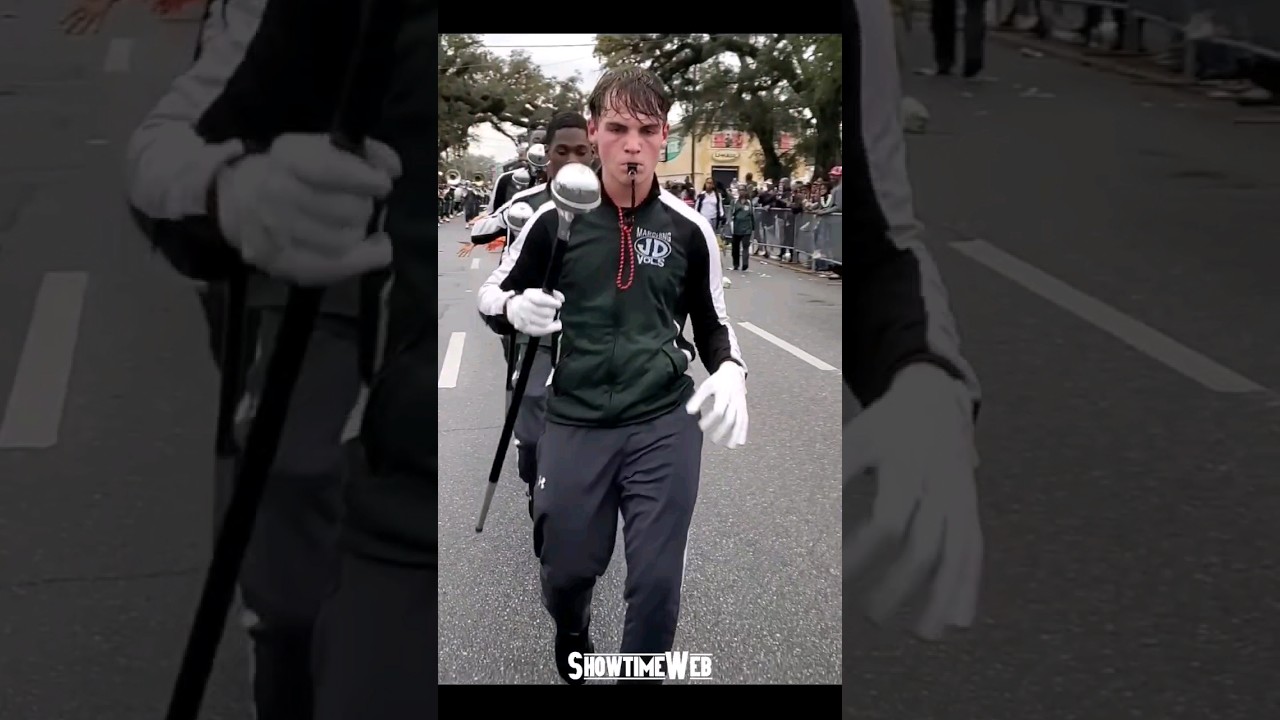 Justin &ldquo;Vanilla Funk&rdquo; Heideman @v4n1lla_funk #drummajor #drumline #marchingband