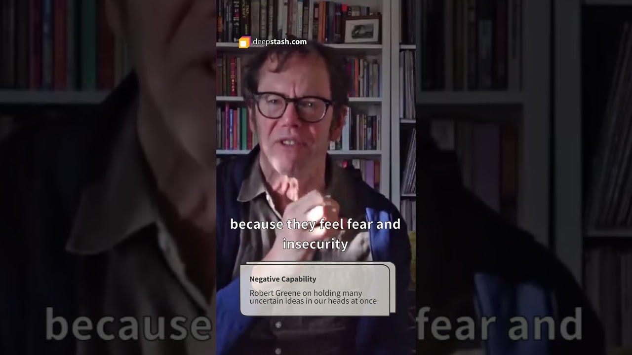 Robert Greene  - Negative capability #shorts
