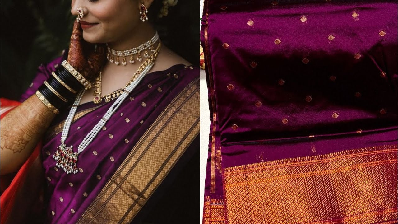 Pure Silk Copy Kalanjali Paithani With Copper Zari Weaving. #kalanjalipaithani #copperzarisilksaree