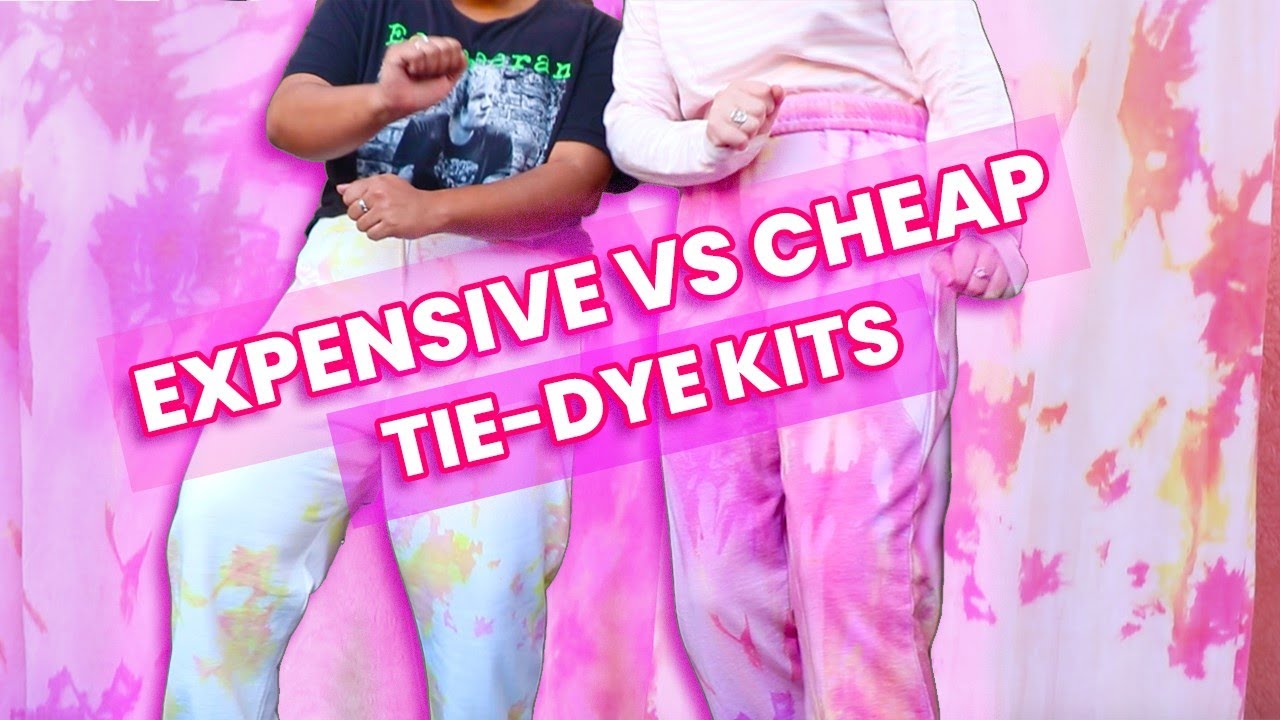 Cheap Vs. Expensive DIY Tie Dye Kits On Boohoo Sweatpants!