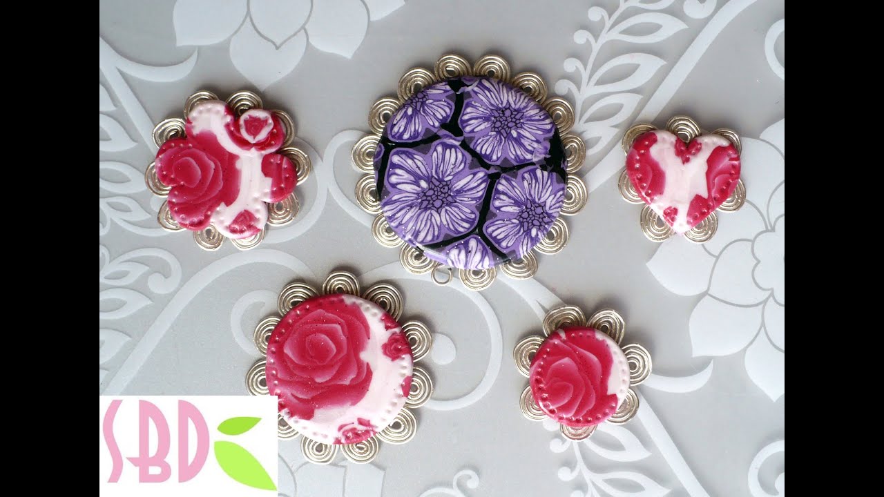 Basi per cabochon in fimo Fai-Da-Te - DIY Cabochon bases