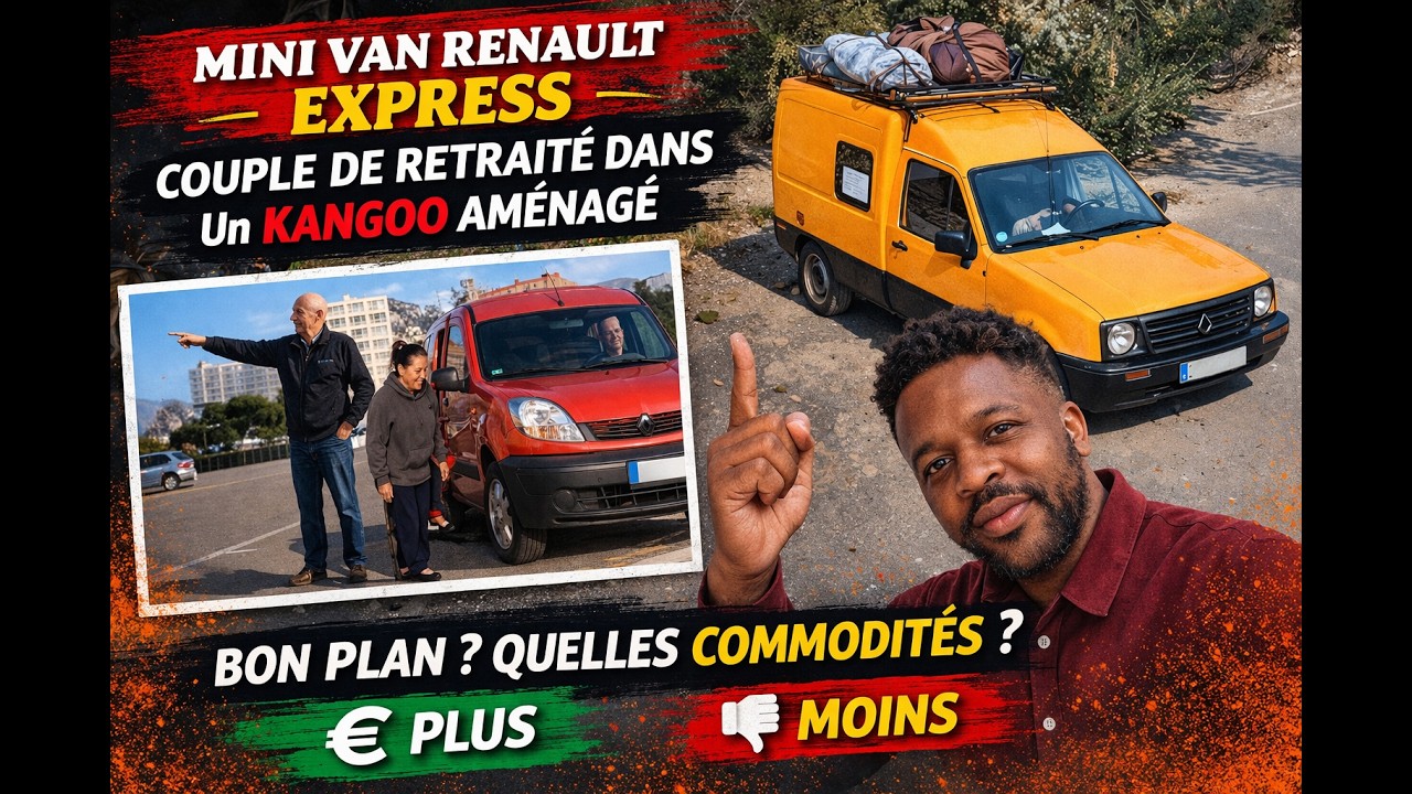 MiniVan Renault Express - Couple de Retraité dans un Kangoo Aménagé
