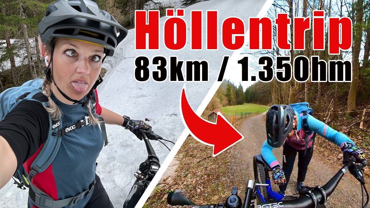 MTB-Abenteuer - 1.350hm 83km zum Eibsee, Hochthörle Hütte nach Ehrwald, mit Schnee und Magenkrämpfen