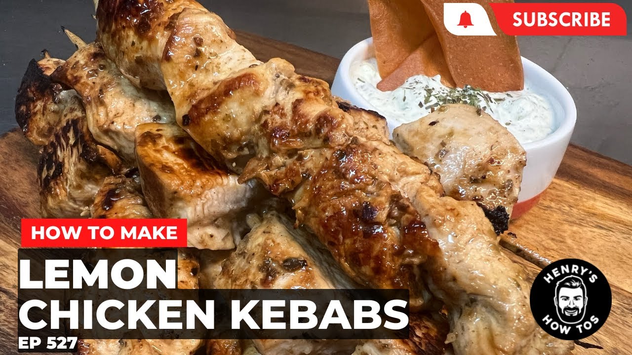 How To Make Lemon Chicken Kebabs with Tzatziki | Ep 527