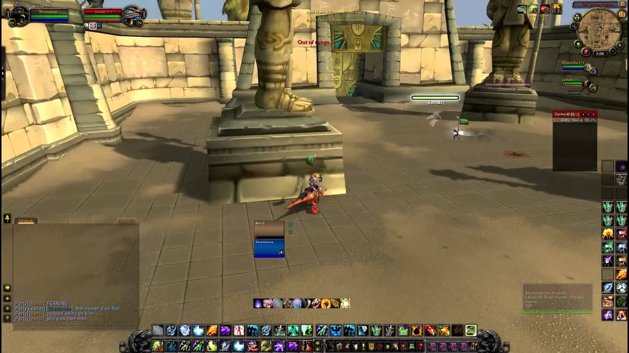 resto shaman/arms warrior 2v2 arena 5.1 mop