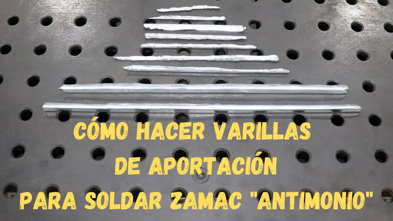 Cómo hacer varillas de aportación para soldar ZAMAC 