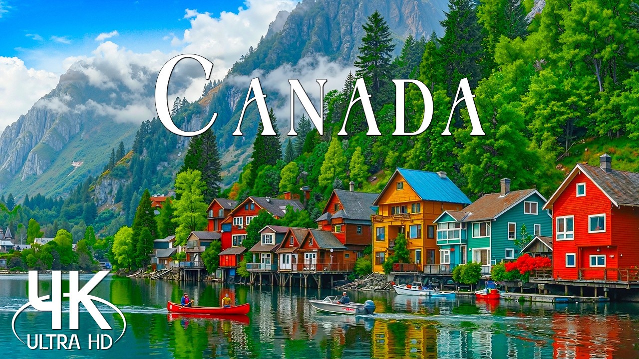🏔️ Canada in 4K 🏔️ | Majestic Mountains, Turquoise Lakes & Relaxing Wilderness Ambience