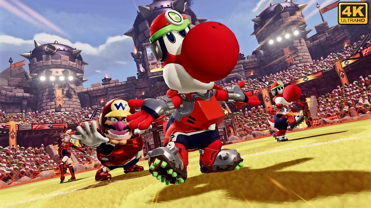 Yoshi Vs. Mario - Mario Strikers: Battle League ⁴ᴷ Switch