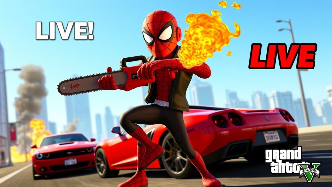 🔴 IRONMAN GAMERZ 02 LIVE GTA 5  | Chainsaw Man Vs Spider-Man | Hindi Gameplay