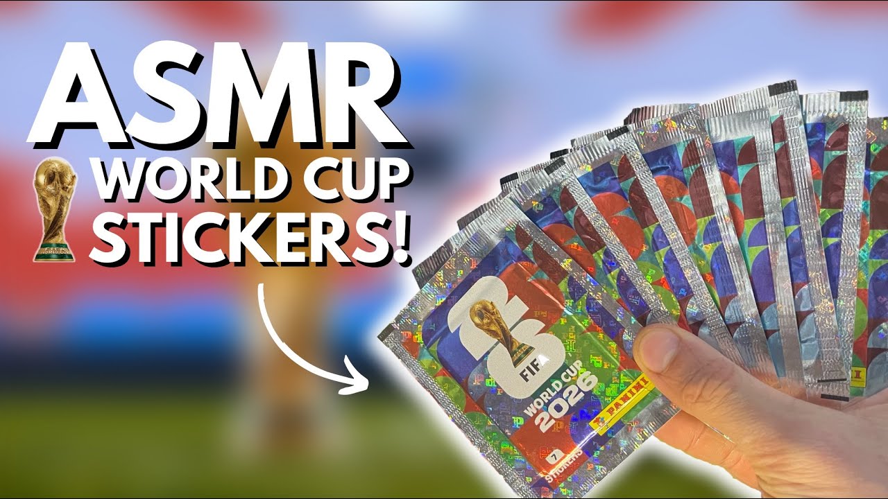 ASMR | Распаковка наклеек Panini к Чемпионату мира 2026 (70 наклеек)