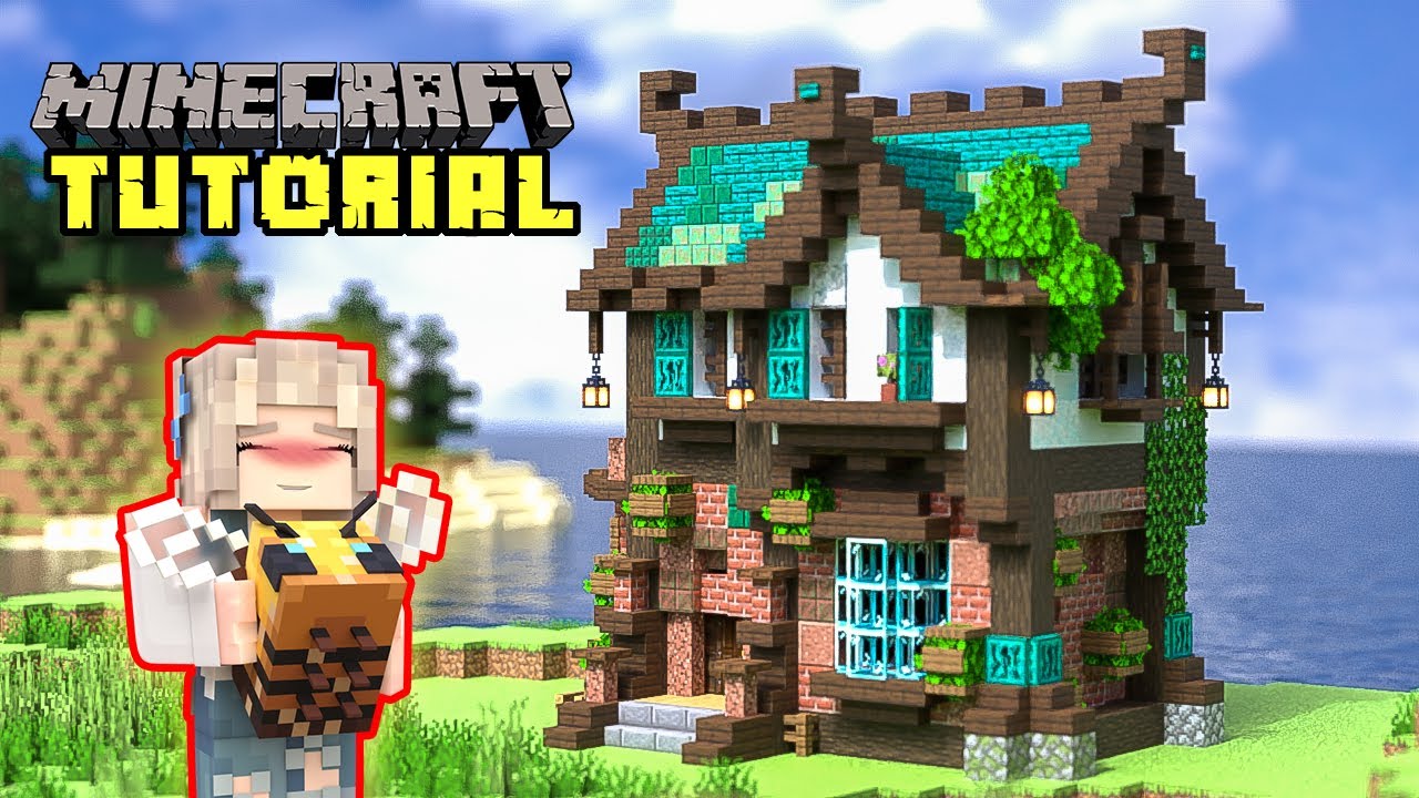 Minecraft Tutorial | Rustic Medieval Fantasy House | Animation