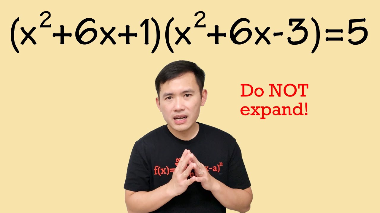 How to Solve A Hard Equation Easily (Algebra & Precalculus Trick)