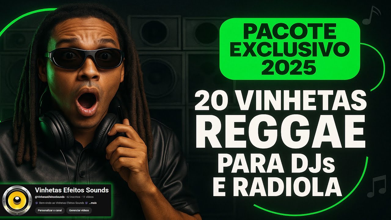 Pacote 20 VINHETAS Para DJs de REGGAE e Radiola