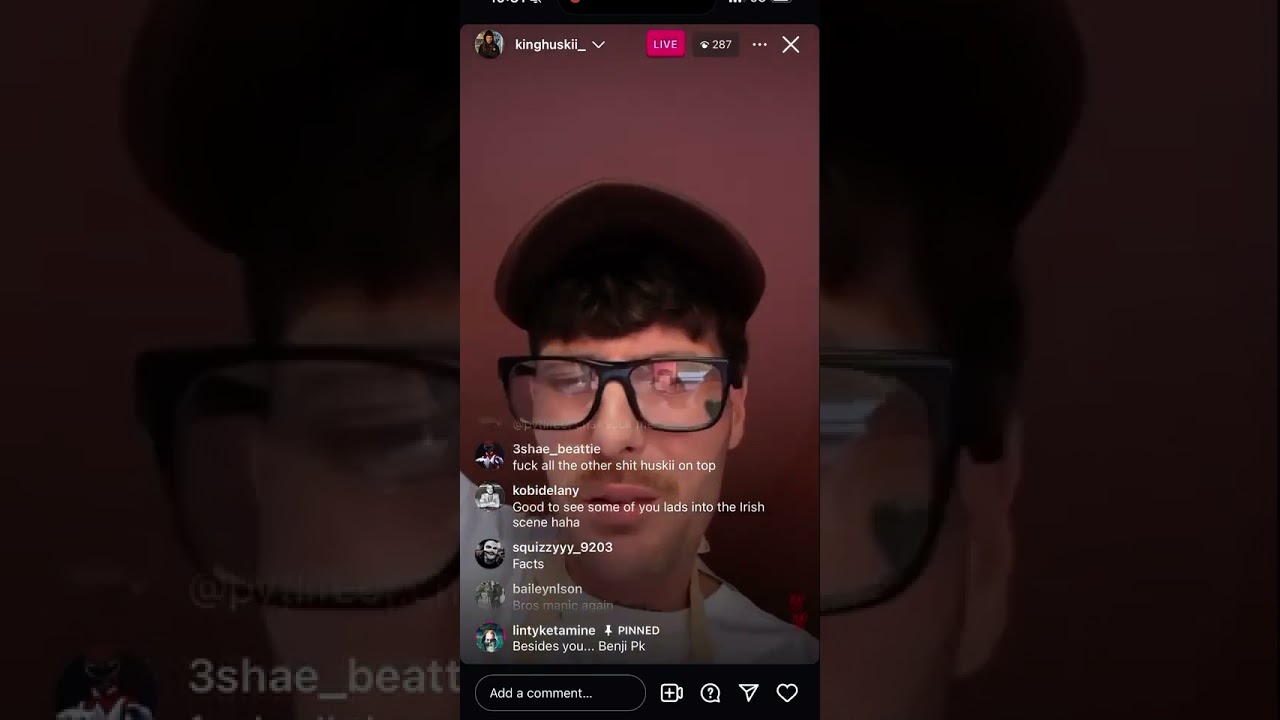 Huskii talks on the chillinit beef