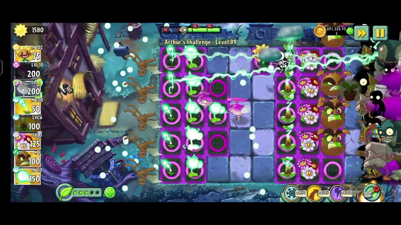 Pvz 2 Arthurs Chalengge lvl 89