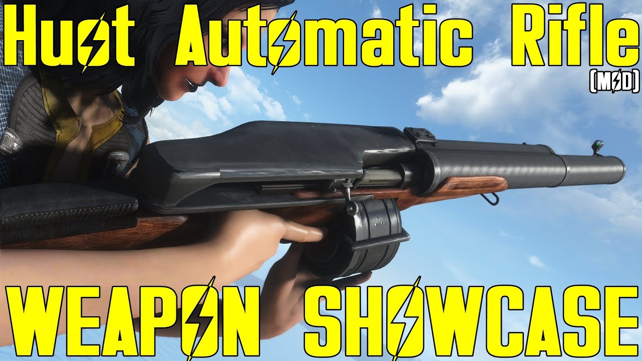 Fallout 4: Huot Automatic Rifle - Weapon Mod Showcase