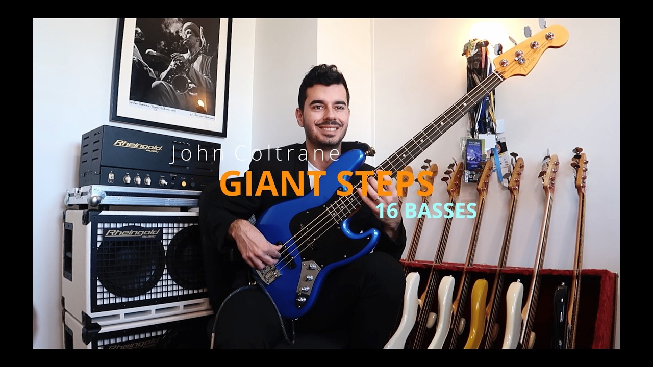 Giant Steps - John Coltrane (Bass Transcription) - WITH 16 BASSES !