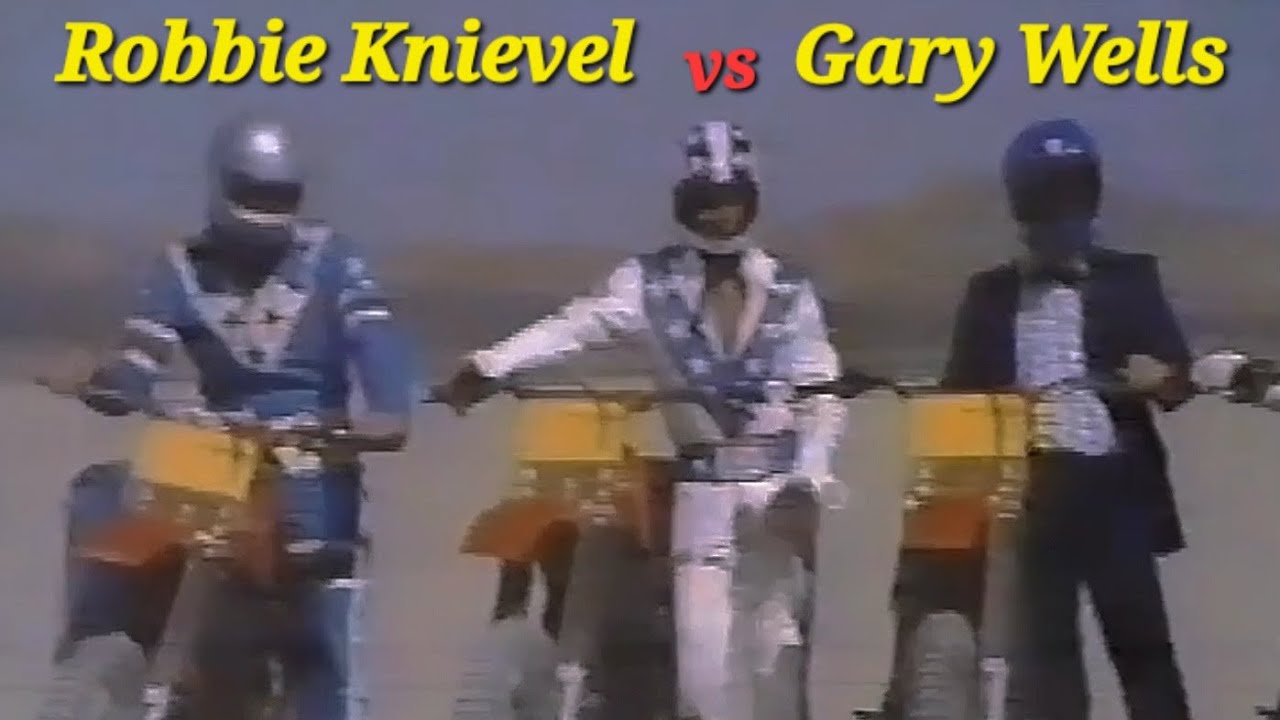 Robbie Knievel vs Gary Wells ☆ Longest Wheelie race