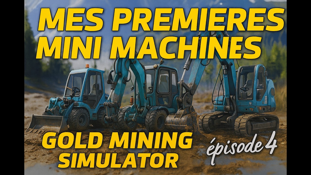 MES PREMIERE MINI MACHINES | GOLD MINING SIMULATOR épisode 4