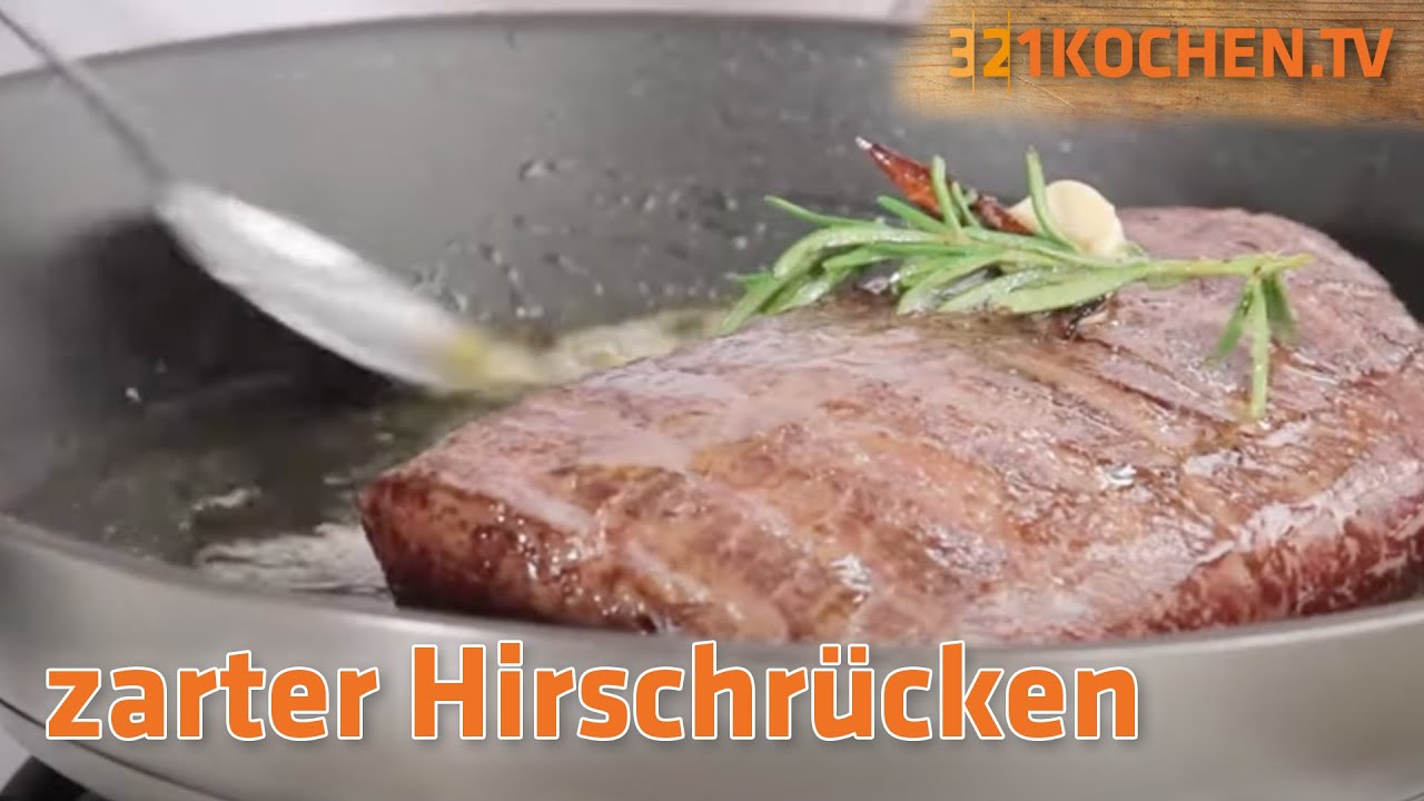Zarten Hirschrücken mit Gewürzbutter perfekt zubereiten