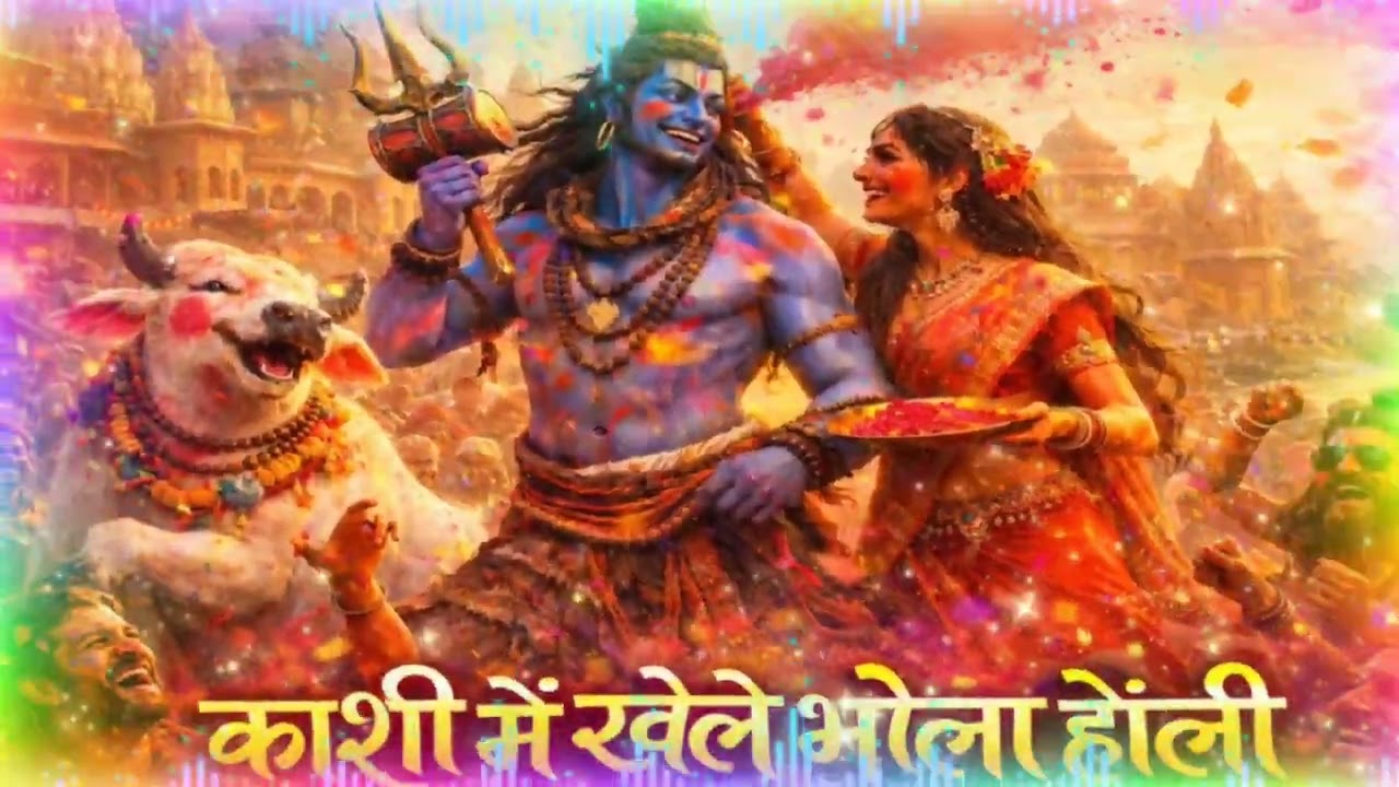 रंगों में झूमे शिव गौरा | Holi Special Bhajan 2026 | भोले बाबा पार्वती होली गीत 🔱🌸