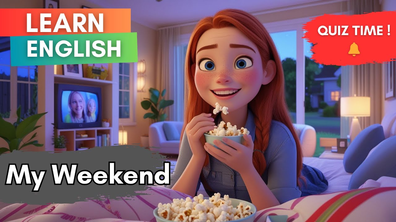 Daily Routine in English | Daily Routine on the Weekend | Learn English Through Story Level 1