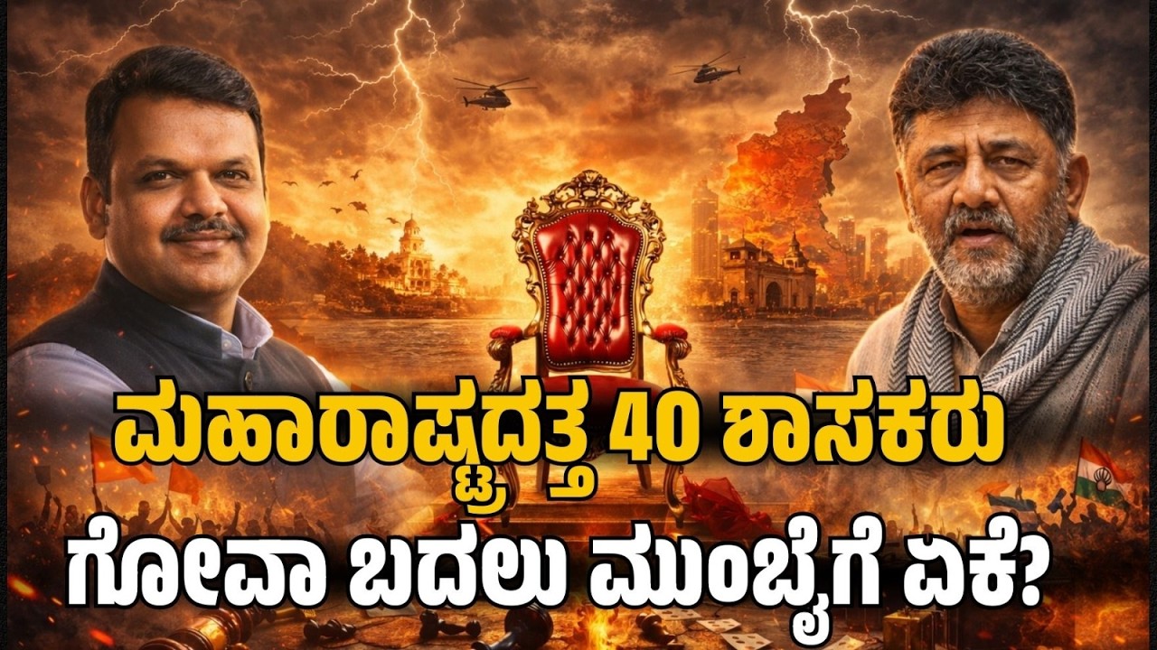ಮಹಾರಾಷ್ಟ್ರದತ್ತ 40 ಶಾಸಕರು  ಗೋವಾ ಬದಲು ಮುಂಬೈಗೆ ಏಕೆ? 40 MLAs to Maharashtra! Why Not Goa?