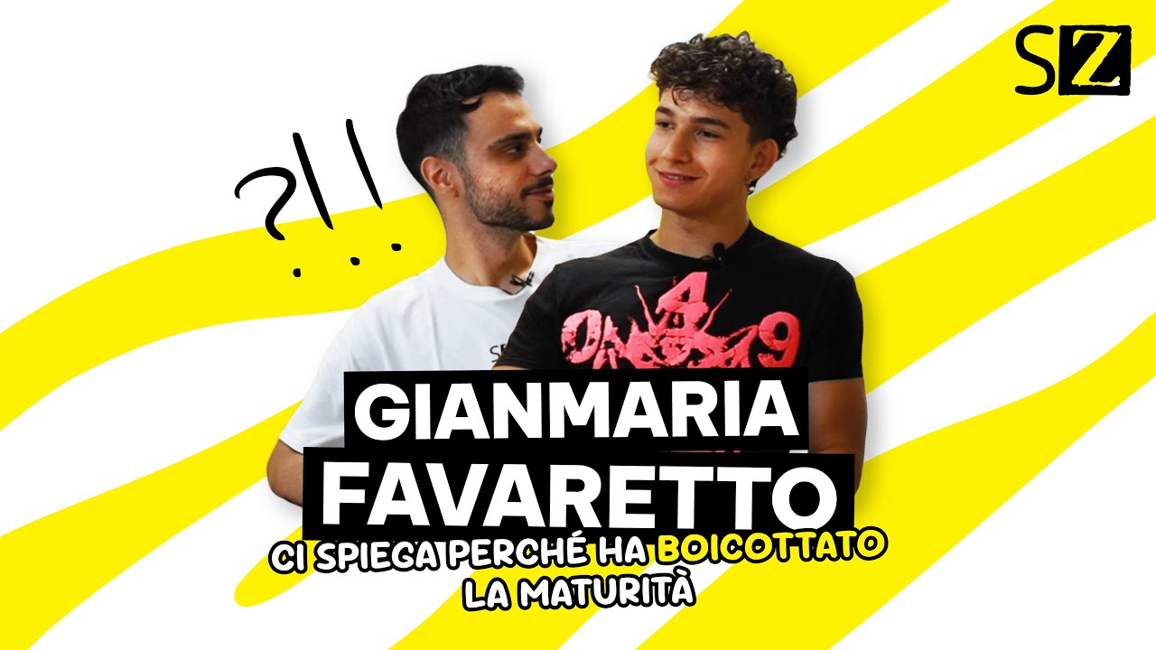 Gianmaria Favaretto ci spiega perché ha boicottato la maturità!