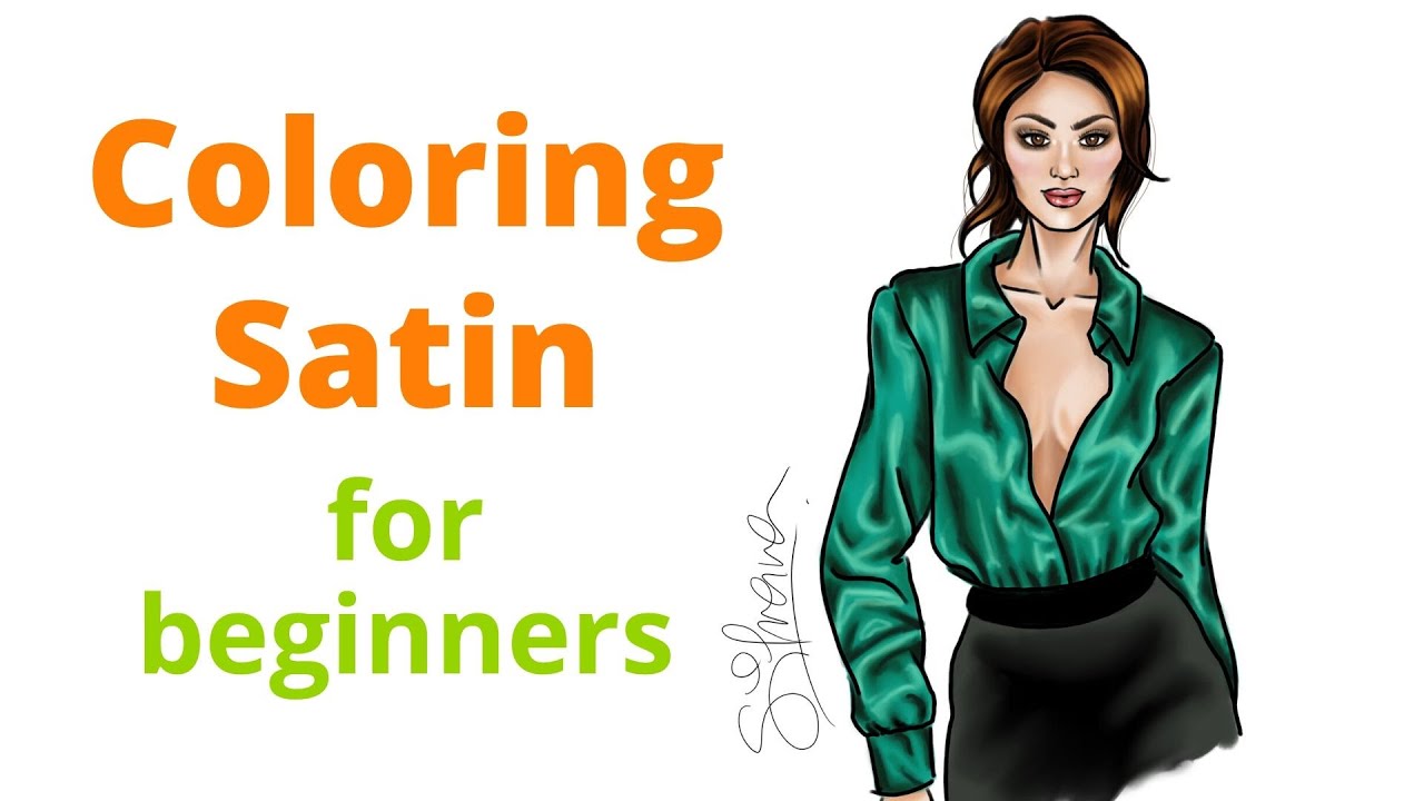 How to Color Satin Fabrics (PROCREATE) ♡ | FASHION DESIGN TIPS - Silvana Arias