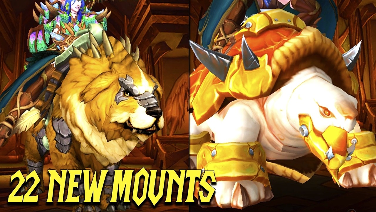 22 AWESOME NEW MOUNTS Patch 11.1.5 - WoW The War Within