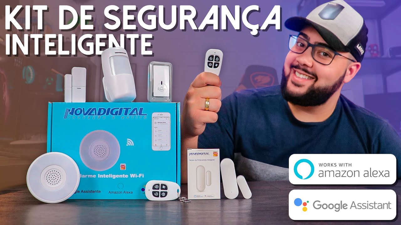 Testei um kit de Segurança Residencial Compatível com Alexa! Sensor de Porta, Movimento e Campainha!