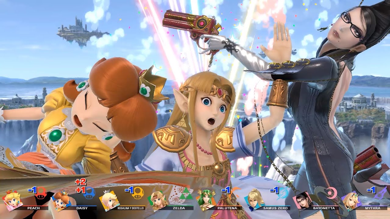 Smash Ultimate - 8 Giants Female Fighters Screen KO's #5