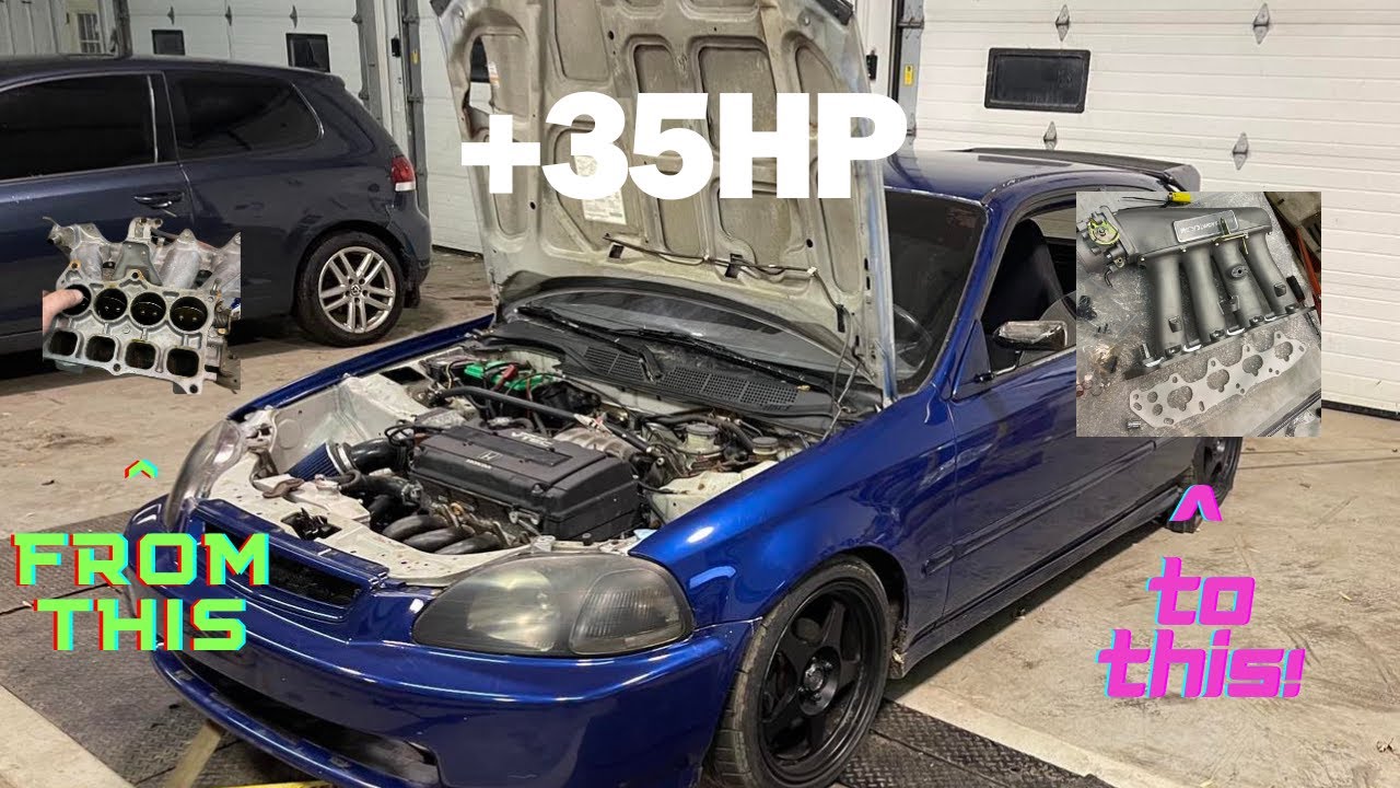 Ebay Intake Manifold Dyno And Street Testing B18 GSR EK Civic Hatch