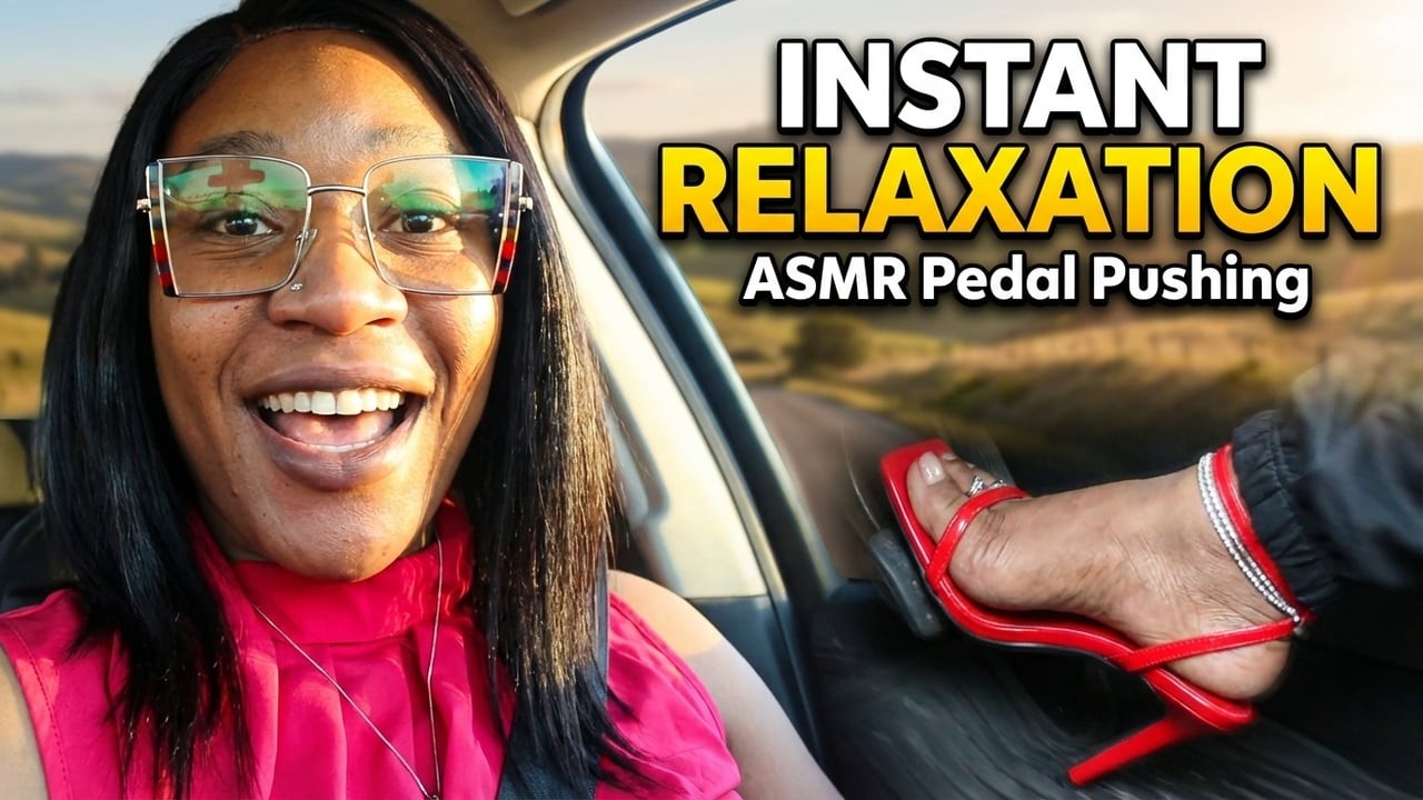 ASMR Pedal Pushing | High Heel Driving Relaxation