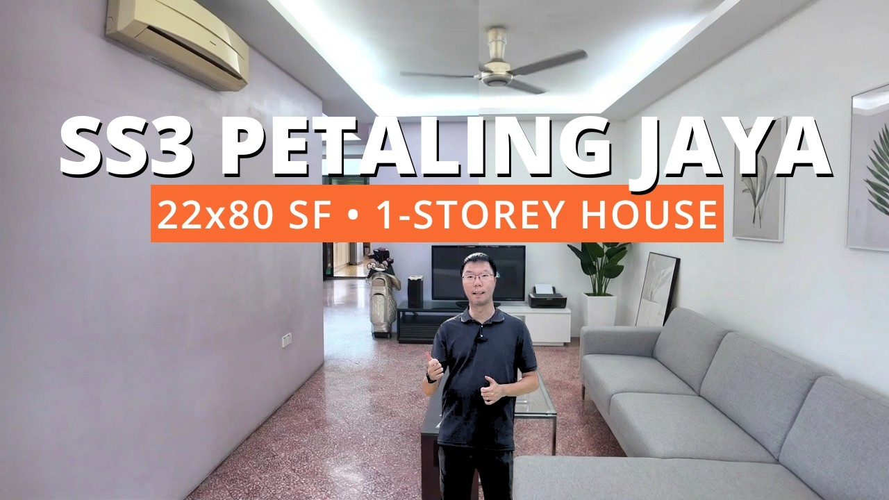 SS3 Petaling Jaya 1-sty house  (Home Tour with IpropFans)