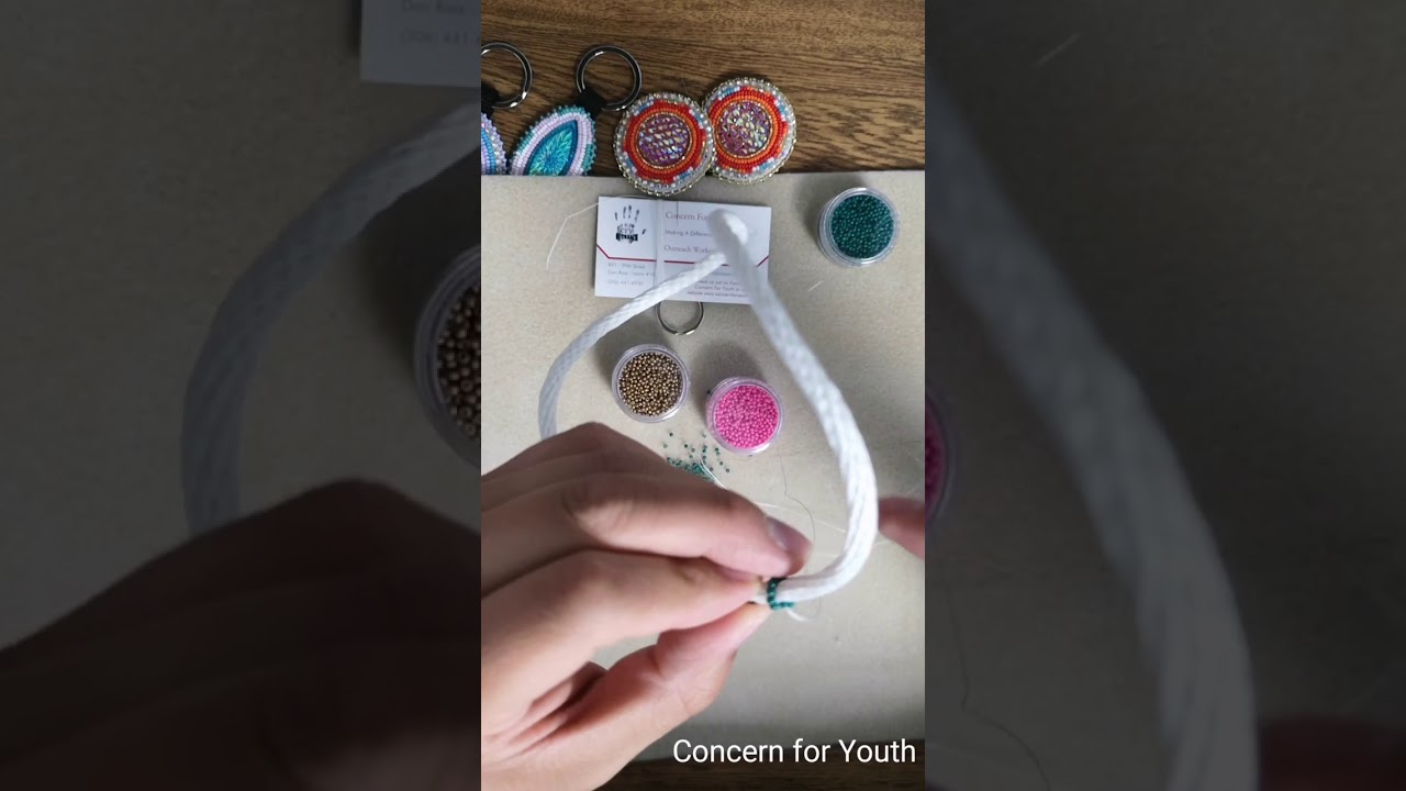 Making a Beaded Lanyard