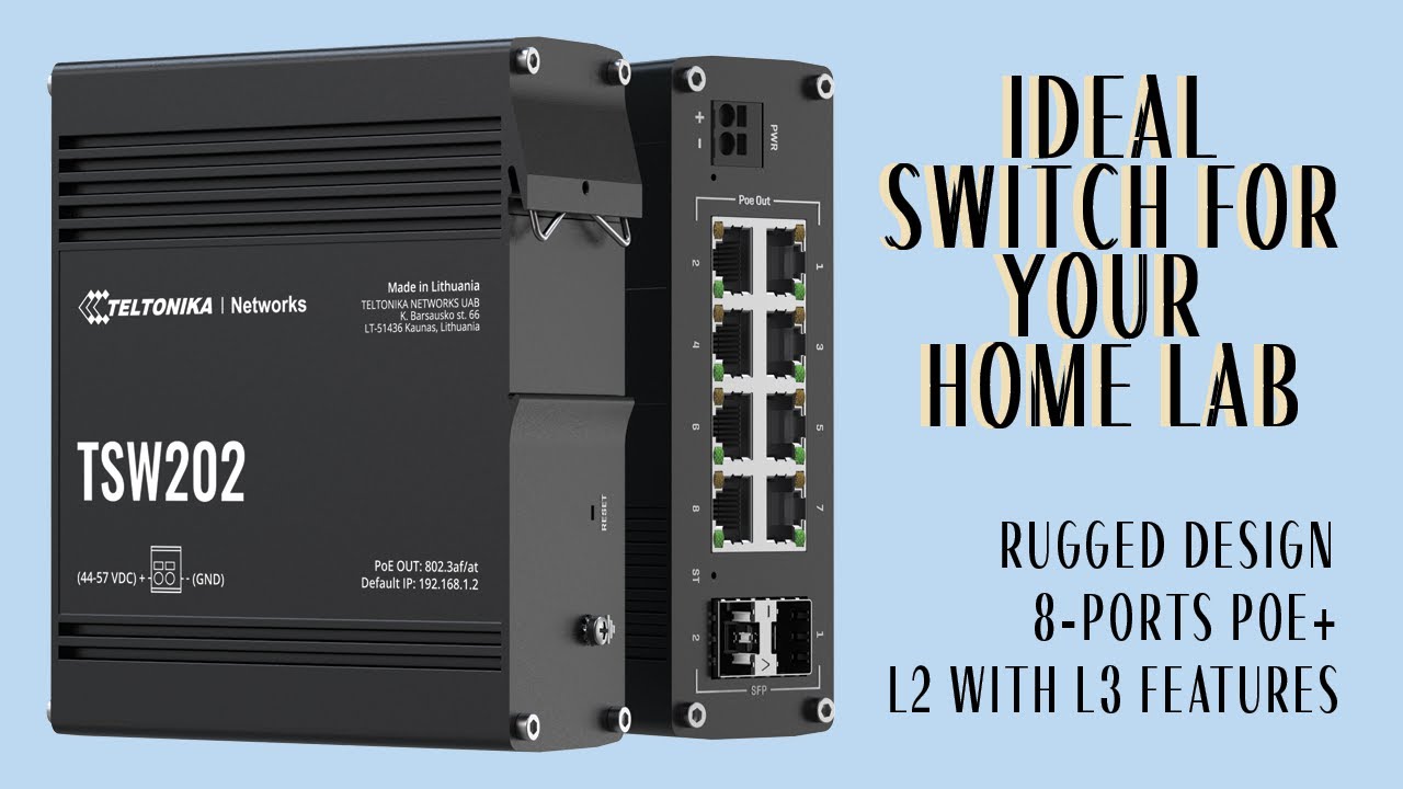 TSW202 POE+ L2/L3 Managed Gigabit Ethernet Switch Unboxing + Setup