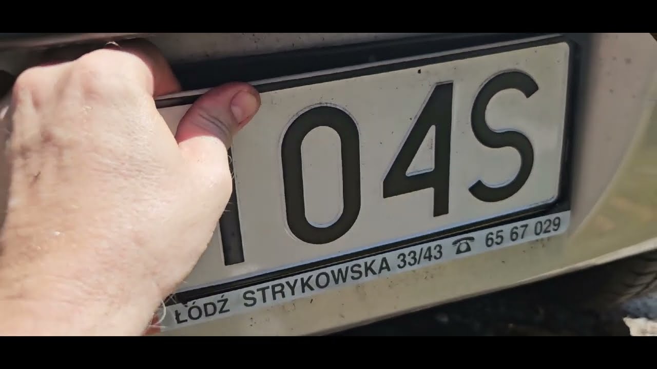 Matiz #184 Ramki rejestracji.